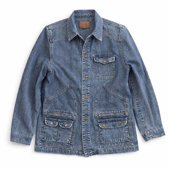 Lauren Ralph Lauren Jackets & Blazers - Lauren Denim Ralph Lauren Jean Barn Chore Jacket Coat  Womens Vintage 1990 Sz M